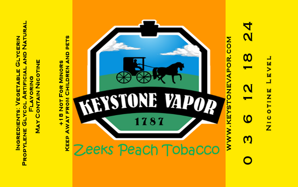 Zeeks Peach Tobacco